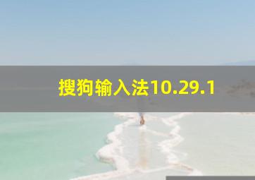 搜狗输入法10.29.1