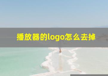 播放器的logo怎么去掉