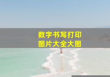 数字书写打印图片大全大图