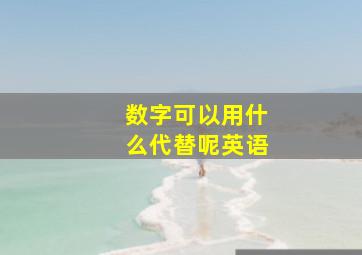 数字可以用什么代替呢英语