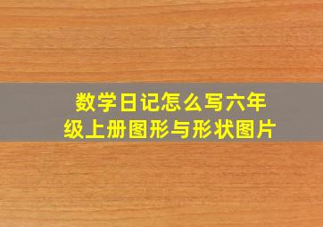 数学日记怎么写六年级上册图形与形状图片