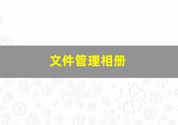 文件管理相册