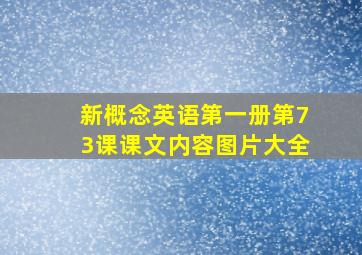 新概念英语第一册第73课课文内容图片大全