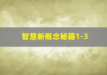 智慧新概念秘籍1-3