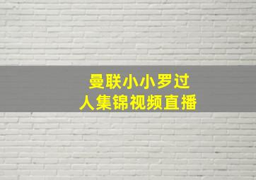 曼联小小罗过人集锦视频直播