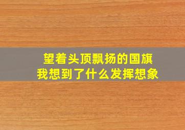 望着头顶飘扬的国旗我想到了什么发挥想象