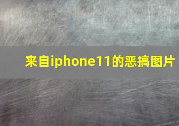 来自iphone11的恶搞图片