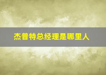 杰普特总经理是哪里人