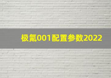 极氪001配置参数2022