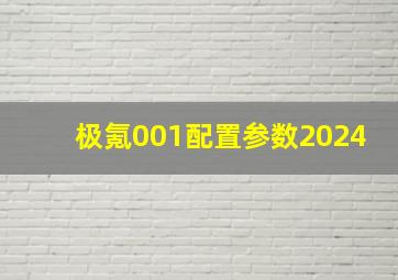 极氪001配置参数2024