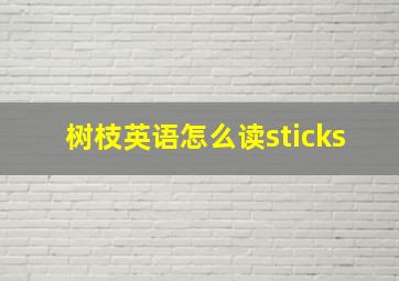 树枝英语怎么读sticks