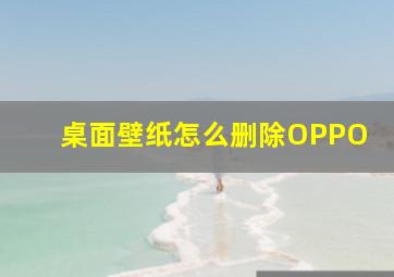 桌面壁纸怎么删除OPPO