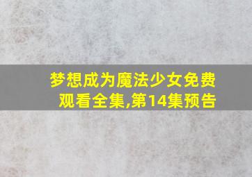 梦想成为魔法少女免费观看全集,第14集预告