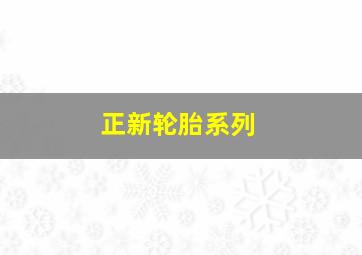 正新轮胎系列