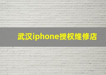 武汉iphone授权维修店