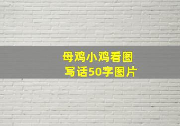 母鸡小鸡看图写话50字图片