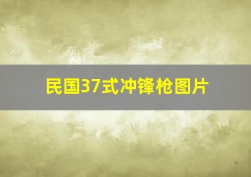 民国37式冲锋枪图片