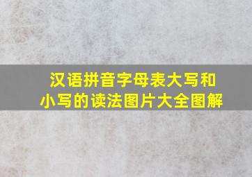 汉语拼音字母表大写和小写的读法图片大全图解