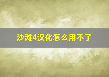 沙滩4汉化怎么用不了