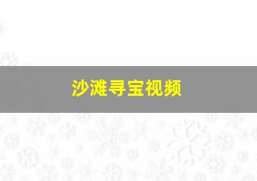 沙滩寻宝视频