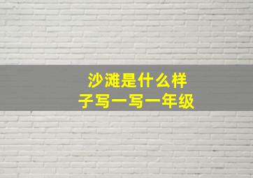 沙滩是什么样子写一写一年级