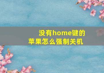 没有home键的苹果怎么强制关机