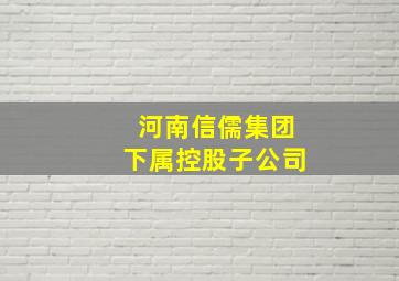 河南信儒集团下属控股子公司