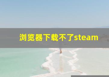 浏览器下载不了steam