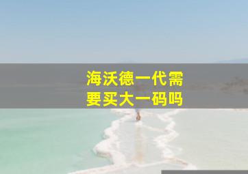 海沃德一代需要买大一码吗