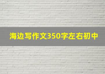 海边写作文350字左右初中