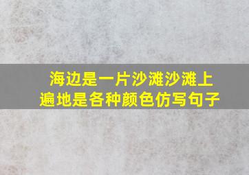 海边是一片沙滩沙滩上遍地是各种颜色仿写句子