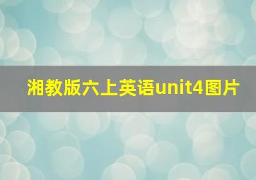 湘教版六上英语unit4图片