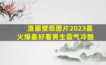 漫画壁纸图片2023最火爆最好看男生霸气冷酷