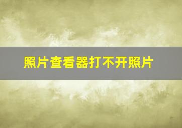 照片查看器打不开照片