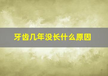 牙齿几年没长什么原因