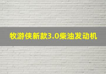 牧游侠新款3.0柴油发动机