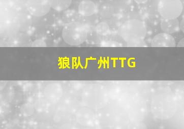 狼队广州TTG