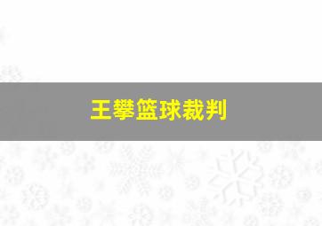 王攀篮球裁判