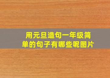 用元旦造句一年级简单的句子有哪些呢图片