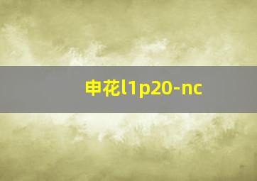 申花l1p20-nc