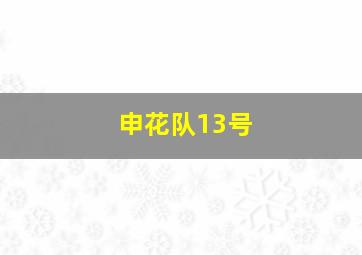 申花队13号