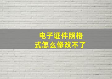 电子证件照格式怎么修改不了