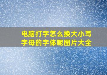 电脑打字怎么换大小写字母的字体呢图片大全