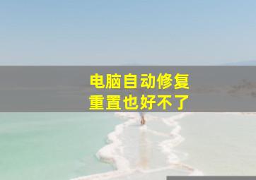 电脑自动修复重置也好不了