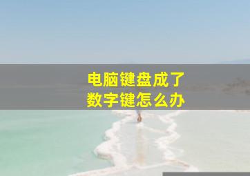 电脑键盘成了数字键怎么办