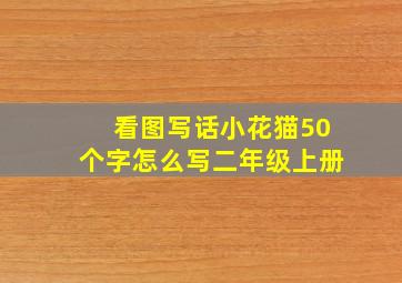 看图写话小花猫50个字怎么写二年级上册