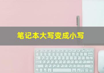 笔记本大写变成小写