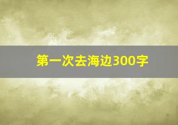 第一次去海边300字