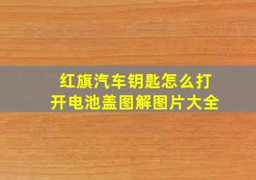 红旗汽车钥匙怎么打开电池盖图解图片大全