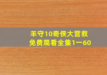 羊守10奇侠大营救免费观看全集1一60